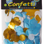 Confetti Mix Papel Picado Dorado, Blanco y Azul Claro (1oz)