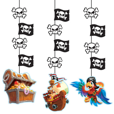 decoracion colgante tesoro pirata