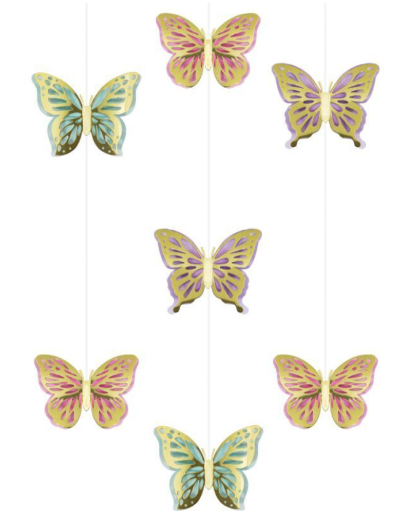 BUTTERFLY SHIMMER HANGING CUTO