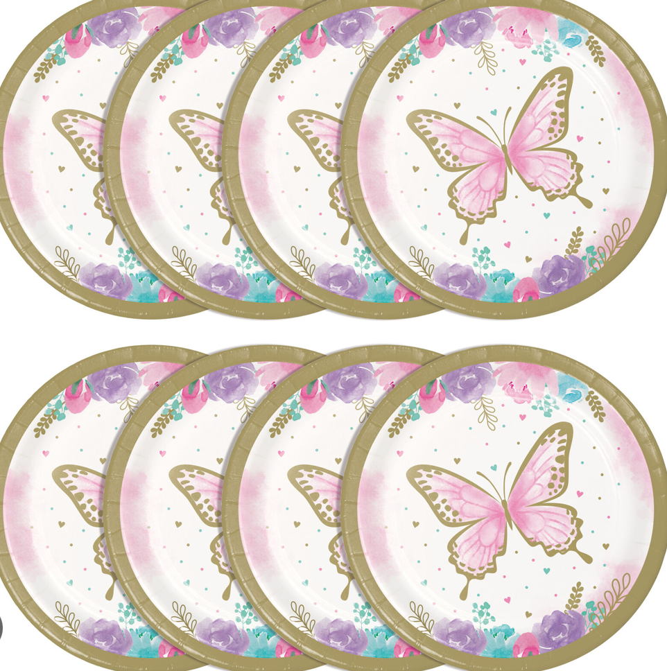 BUTTERFLY SHIMMER PLATES