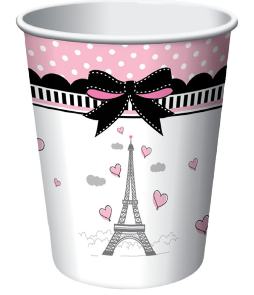 Paris Paper Cups (x8u)