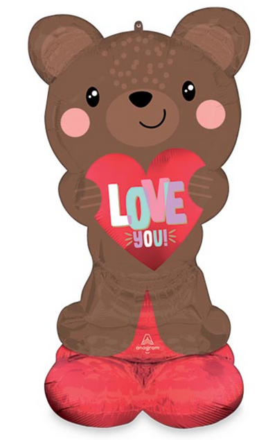 Airloonz Brown Love Bear 49"