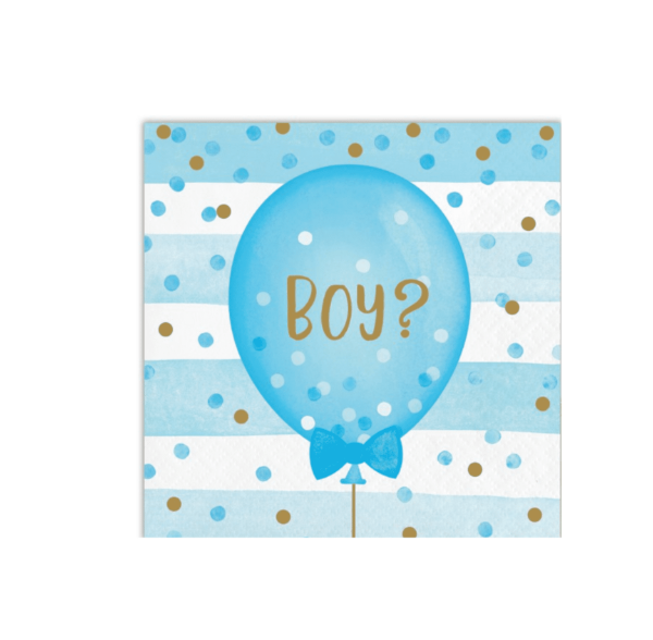 Gender Reveal Napkins (x16u)