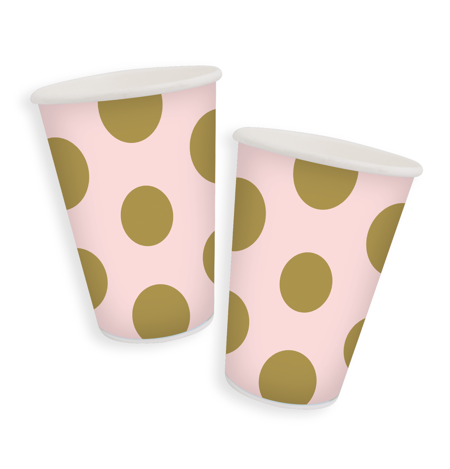 VASO X8 UD LINEA POLKA PALO DE ROSA GOLD