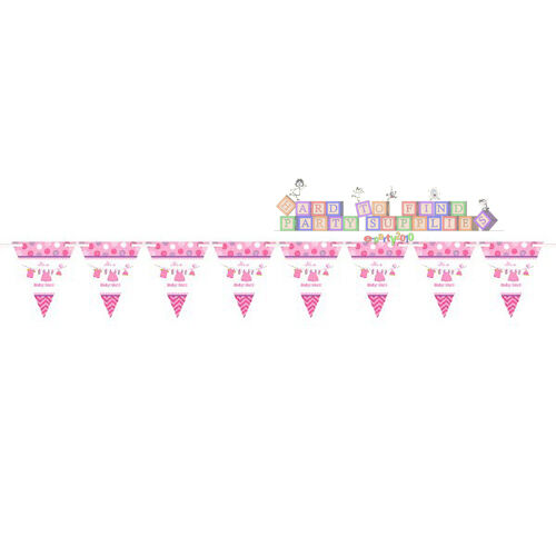 Bandera Baby Shower Girl Pennant