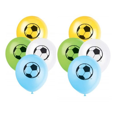Soccer Latex Balloons x 8 unidades
